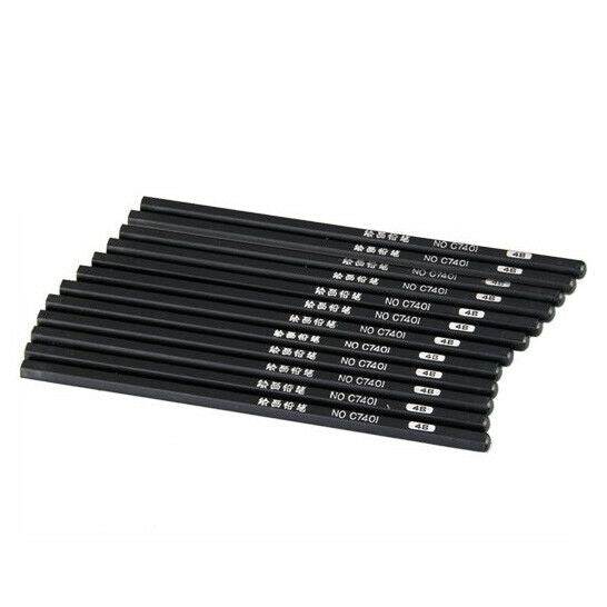 12 X Drawing PENS PENCILS COPYING BLACK TATTOO C5P2