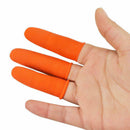 100PCS Prevent Slip Rubber Finger Cots Protector Fingertip Gloves Anti Static ty
