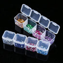 Diamond Embroidery Box 4 Packs 28 Grids, 5d Siamond Box and Cross Stitch To