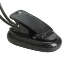 Super Dual Arm 4 LED Flexible Book Light Clip-on Music Stand Computer Lamp