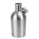 Beer Growler Stainless Steel Swing Top Hip Flask Bottle Travel Picnic 2.5L