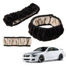 Universal Vehicle Plush Steering Wheel Cover Imitation Wool Winter Car Accessory