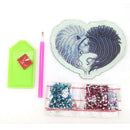 DIY Special Shaped Diamond Painting Wallet Lion Coin Purse Pendants Gifts