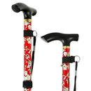 92Cm Aluminum Alloy Five-Section Folding Cane Walking Stick Telescopic Trek