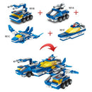 6 In1 Marine, Air And Air Force Put Together Building Blocks For Children'S Y1L9