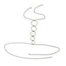 Adjustable Metal Bikini Bralette Harness Necklace Crossover Body Chain Bra Lady