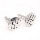 New Fashion Unisex Metal Plain Car Shift Cufflinks Wedding Shirt Cuff ButtonAA