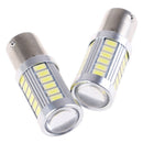 LED Car 2x White Bulbs BA15S P21W 1156 Backup Reverse Light12V 33-SMD 5630 57 JR