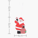 12pcs Christmas Wooden Santa Claus Snowman Elk Xmas Tree Hanging Ornaments