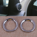 Chrome 2pcs Cover Trim Door Fit for Jeep Grand Cherokee 2011-2018 Stereo Speaker