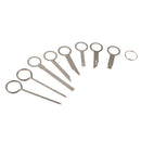 Stainless Steel Car Stereo Radio Removal Remove 8 Keys for Audi Mercedes Ford VW