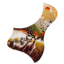 Acoustic Guitar Pickguard Elk Pattern Acoustic Guitar Pickguard Self-Adhesive