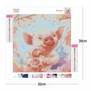 5D DIY Full Drill Square Diamond Painting Lovely Pig Cross Stitch Mosaic