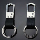 1 PCS Men'S Metal Keychain Creative Leather Car Keychains Usefulness Gift KEY