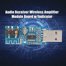 USB Bluetooth4.0 Audio Receiver Wireless Amplifier Module Board w/Indicator