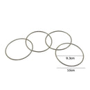 4pcs Magic Metal Rings Linking Iron Hoops for Fun Magic Trick Playing Props A