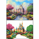DIY 5D Rainbow Castle Diamond Painting Craft Cross Stitch Embroidery Home D