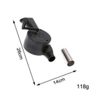 Hand Crank Powered Barbecue BBQ Fan Air Blower Outdoor Camping Cooking Tool