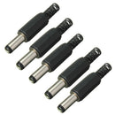 5PCS 5.5mm X 2.5mm Male Jack DC Power Plug Socket Jack Adapter Adaptor Connec B5