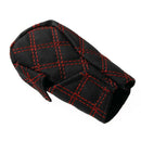 2pcs Car Leather Hand Brake Shift Knob Cover Gear Case Car Interior Decor