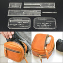 6Pcs Acrylic DIY Moldeling Template Set Leather Bag Pattern Leather Craft