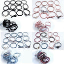 12Pcs/Set Korea Simple Headwear Women Girls Elastic Rubber Hair Ties Access