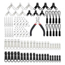183Pcs Zipper Repair Kit Replacement Full Set Zipper Pull Puller  Kit with