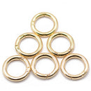 6Pcs Alloy Round Spring Snap Hooks Clip Metal Keychain Carabiner Circle Hook