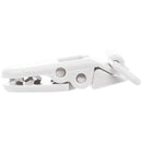 50 pcs Pacifier clip suspender strap white plastic clip J2B6