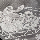 White Snowflake Christmas Tree Lace Round Tablecloth for Wedding Parties Ba X4Z4