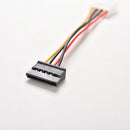 2X 4-Pin IDE Molex to 15-Pin Serial ATA SATA Hard Drive Power Adapter Cable JBsp