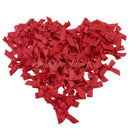100pcs Red Satin Ribbon Bows Wedding Birthday Party Decoration DIY Craft Gift