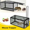 Rat Catcher Spring Cage Trap Humane Live Mouse Rodent Bait Pest Control Out