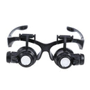 10/15/20/25X LED Magnifier Magnifying Eye Glass Loupe Jeweler Watch Repair