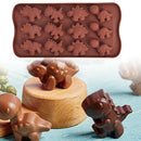 Silicone Gummy Bear Chocolate Jelly Mold With Dropper Candy Maker Ice Tray Mo Gw