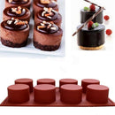 Cavity Round Cylinder Soap Mold Cupcake Silicone Mold Handmade Cylinder Mol