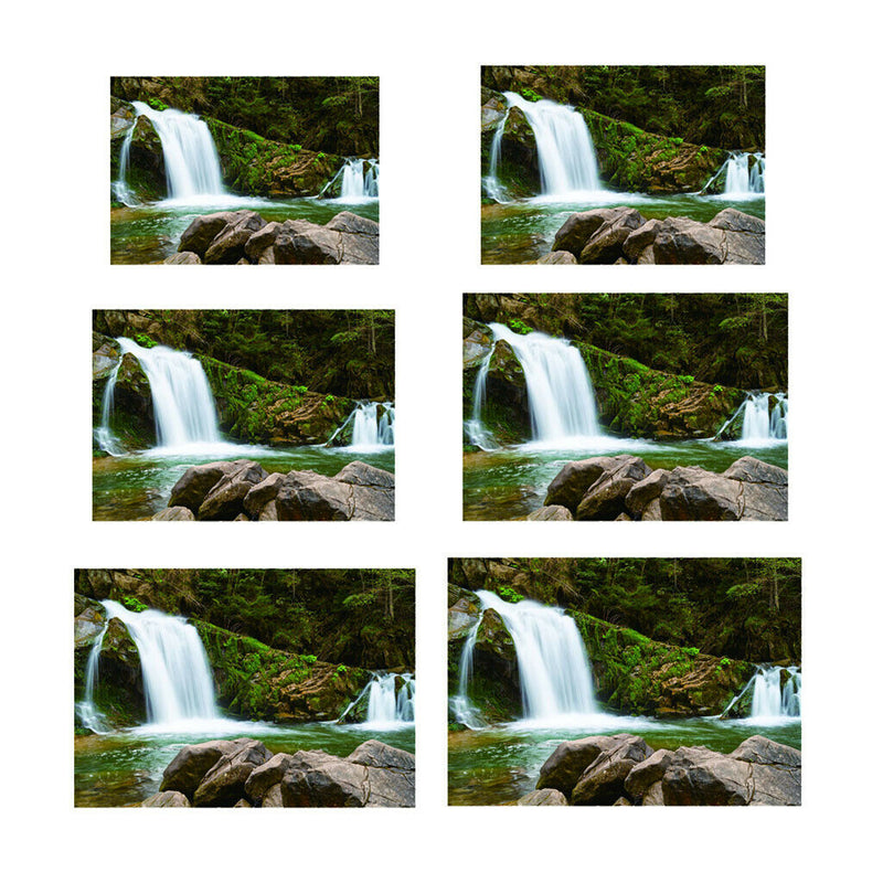 Aquarium Fish Tank Background Poster Waterfall Landscape Decor 61x30cm