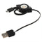 Universal Retractable USB Data Cable with Micro-USB Plug (For Palm, BlackBe W2Q3