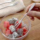5pcs Stainless Steel Two-tine Fruit Fork Snack Dessert Forks Tableware Cake P1H5