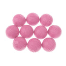 10Pcs PU Foam Sponge Golf Training Aids Soft Balls Golf Practice Balls Pink