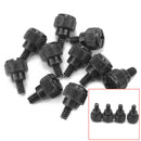 10Pcs Computer Case Accessories Tools Hnad Twist Thumb Screws Black 14mm Length