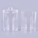 Acrylic Cotton Swab Makeup Organizer Storage Box Container Pad Holder CosmeS Ew