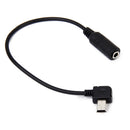 Mini USB Microphone Adapter Connect Cable Cord For Gopro Hero 4/ 3/ 3+