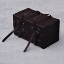 Vintique Old-Fashioned Big Suitcase Decorative Box with Leather Straps - 1:12