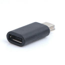 Black Micro USB Female to Mini USB Male Adapter Charger Converter AdaptorB Bj