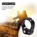 1pc MTB Cycling Seat Tube Clip Bike Release Seatpost Clamp (28.6mm Black) A