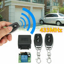 DC 12V 1CH RF 433MHz Wireless Switch Relay Receiver Module With Remote Control