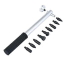 Auto Body Dent Repair Tools, Aluminum + Rubber Paintless Dent Repair Hammer N2B5
