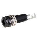 Brass Threaded Cylinder Output Jack Barrel fit for Electric Guitar Black