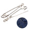 Unisex Punk Metal Wallet Belt Chain Rock Pants Keychain Pin Ring Clip Keyring`US